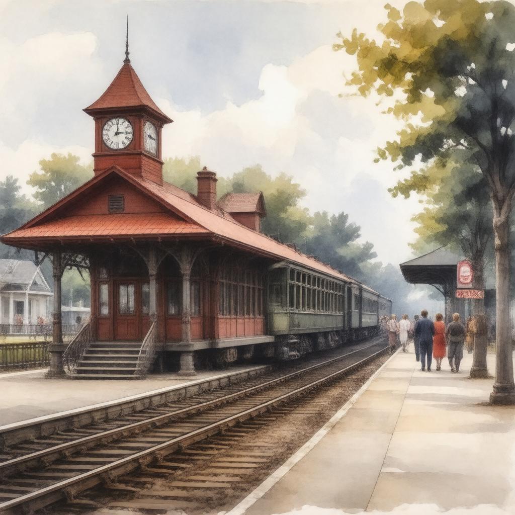 AI-created image of Essex Station