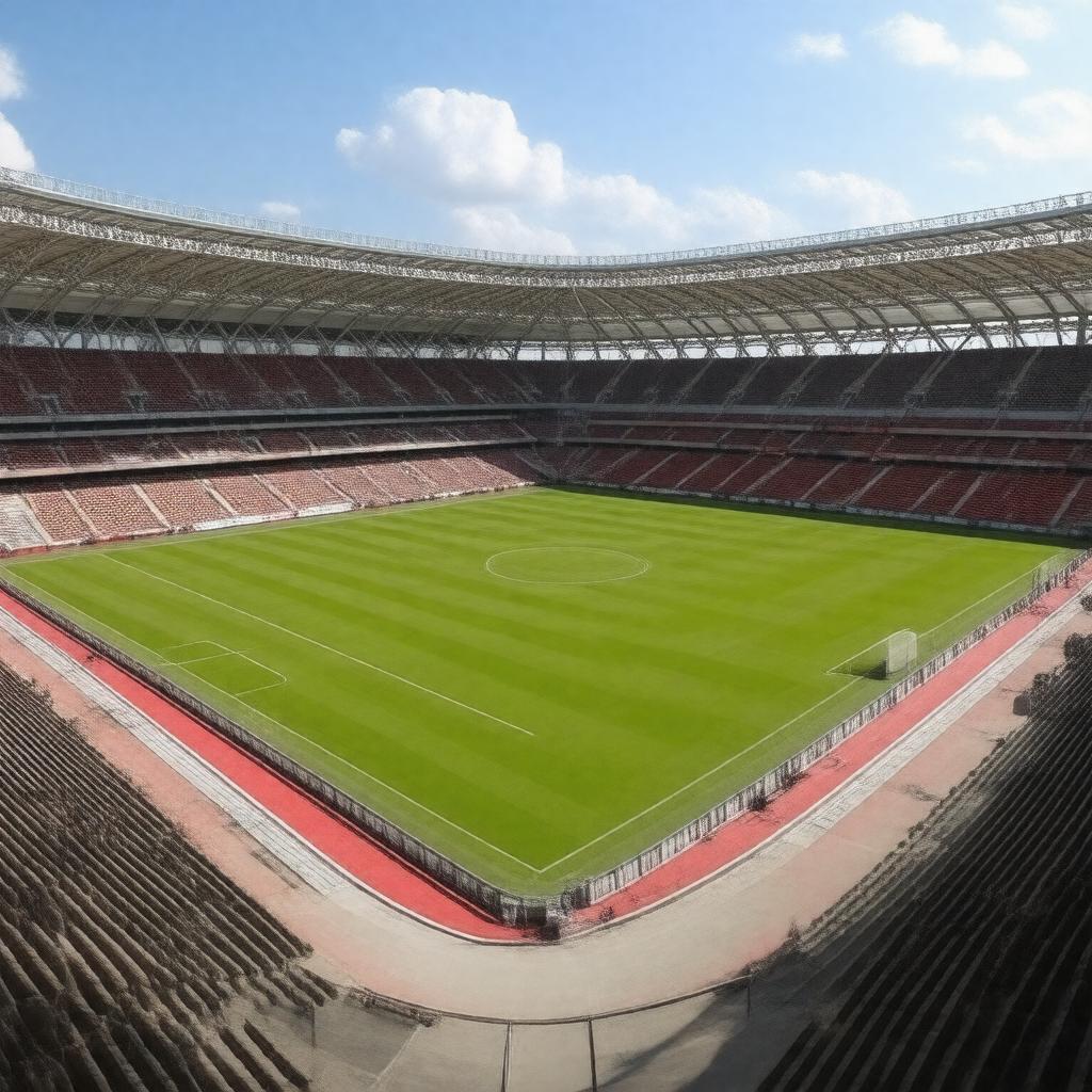 Click to view larger image AI-created image of Estadio Monumental, Buenos Aires