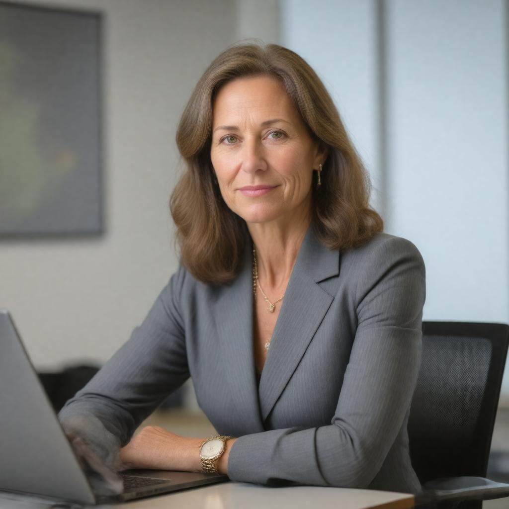Click to view larger image AI-created image of Esther Dyson