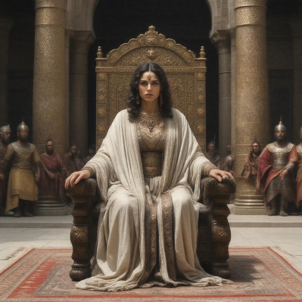 AI-created image of Esther and the King