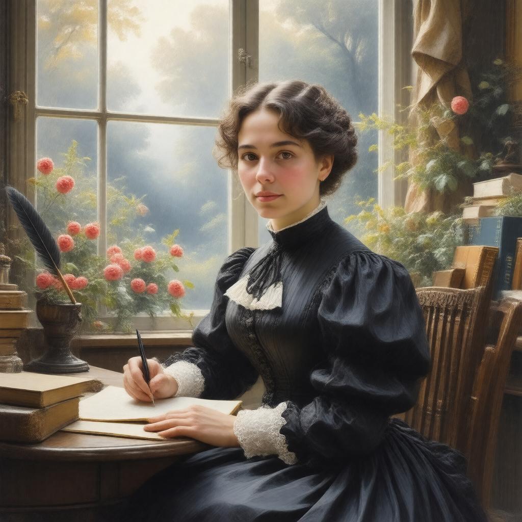 AI-created image of Ethelberta Petherwin