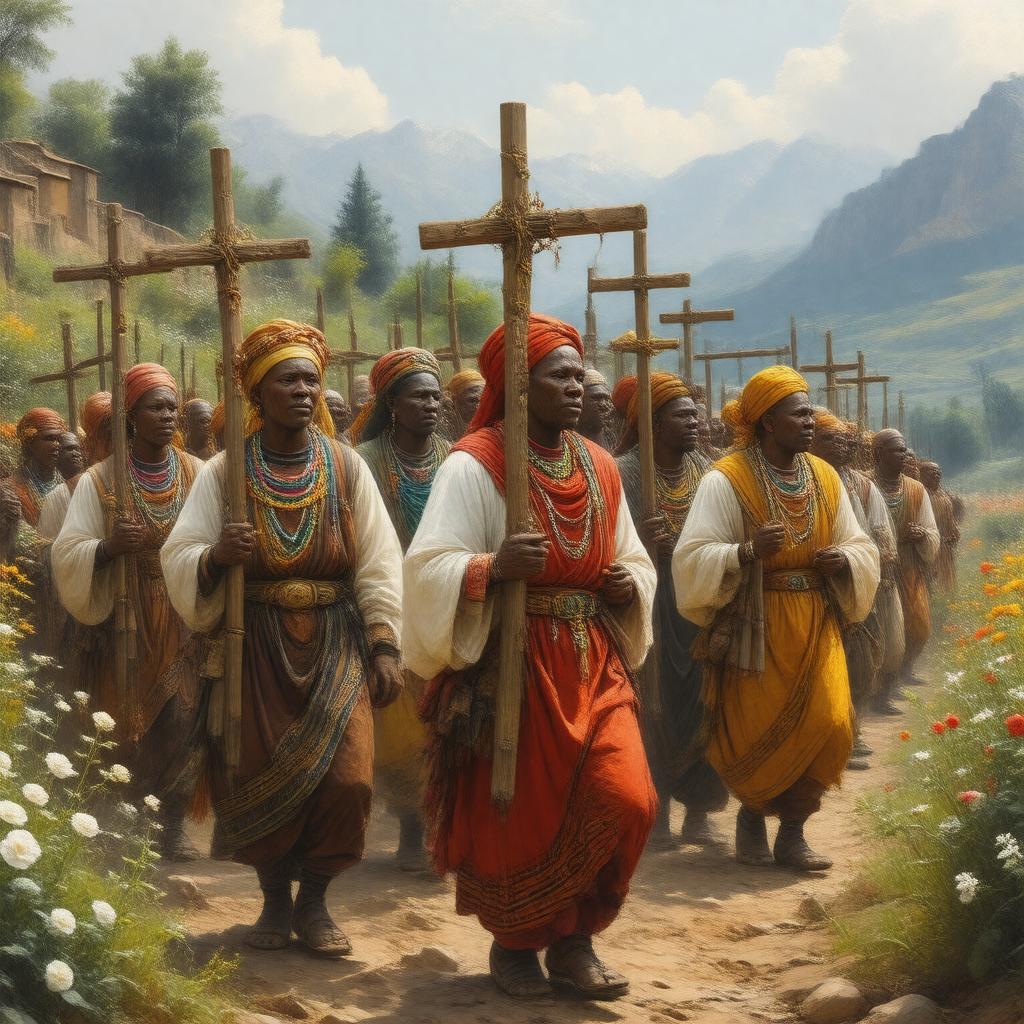 AI-created image of Ethiopian Christians