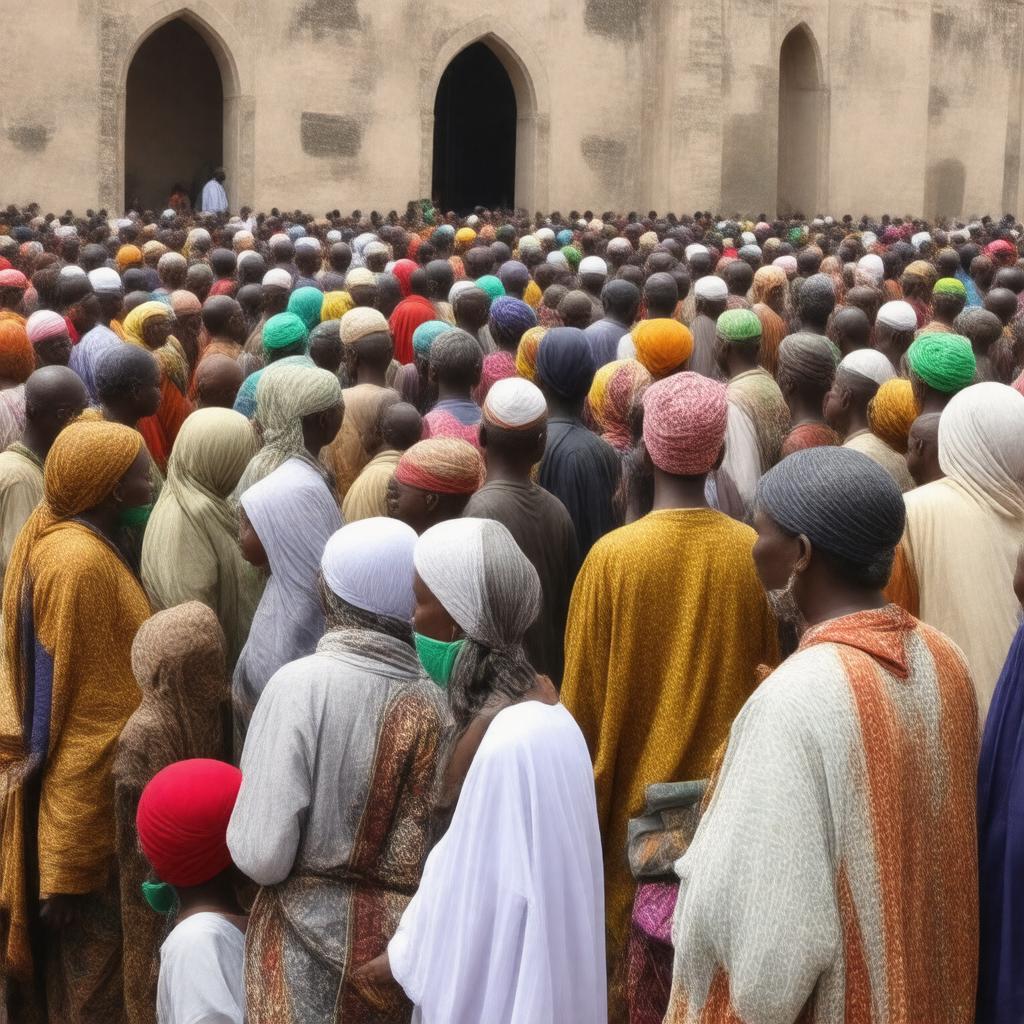 AI-created image of Ethiopian Muslims