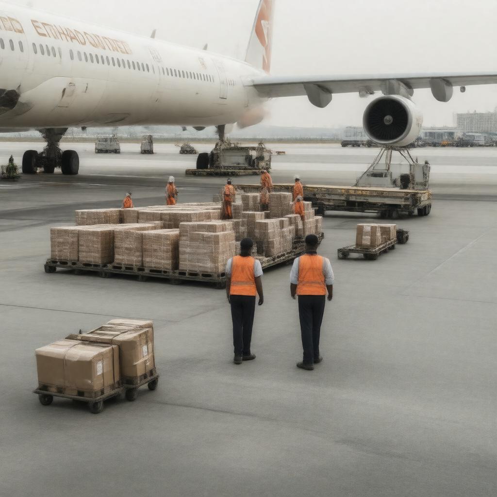 AI-created image of Etihad Airport Services