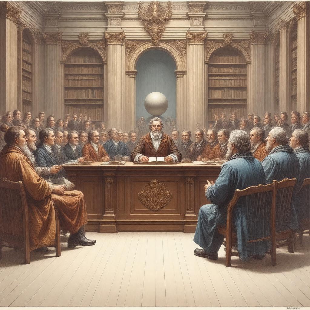 Click to view larger image AI-created image of Euclid and His Modern Rivals