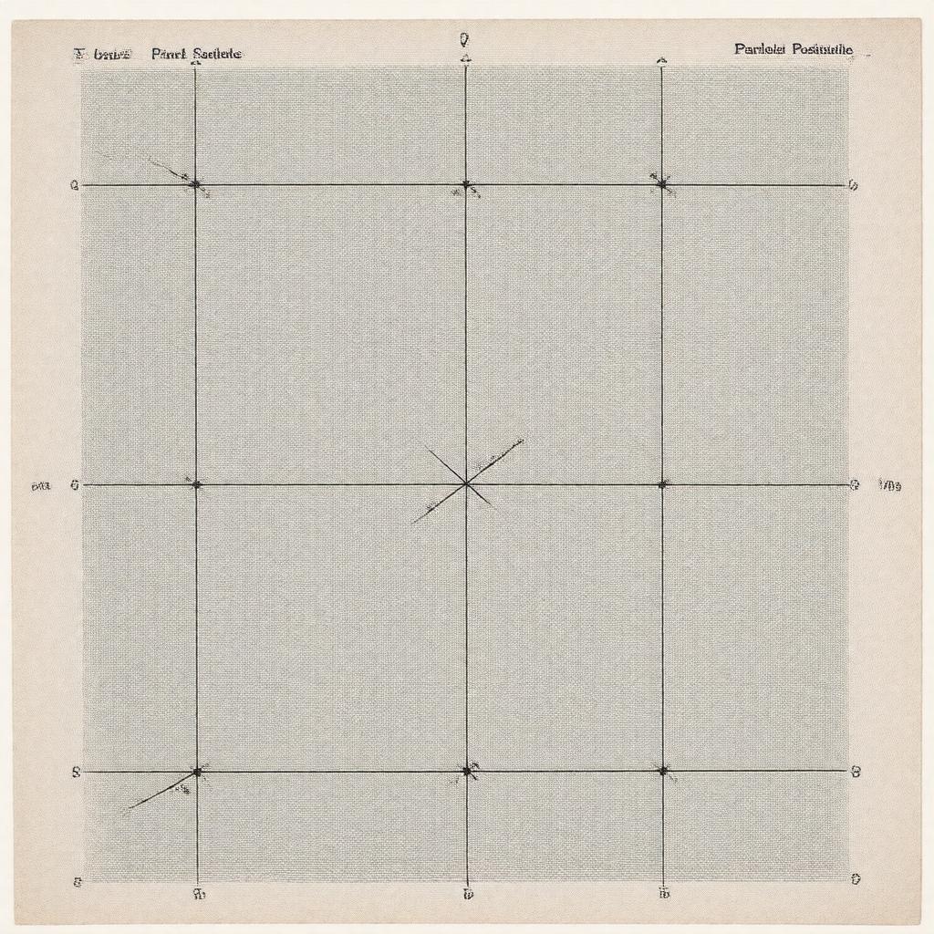 Click to view larger image AI-created image of Euclidean parallel postulate