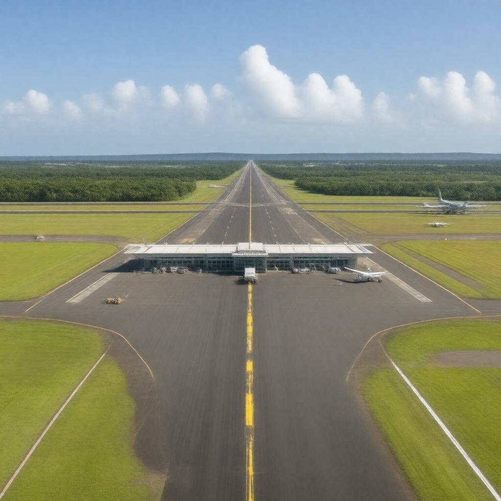 AI-created image of Eugene F. Correia International Airport