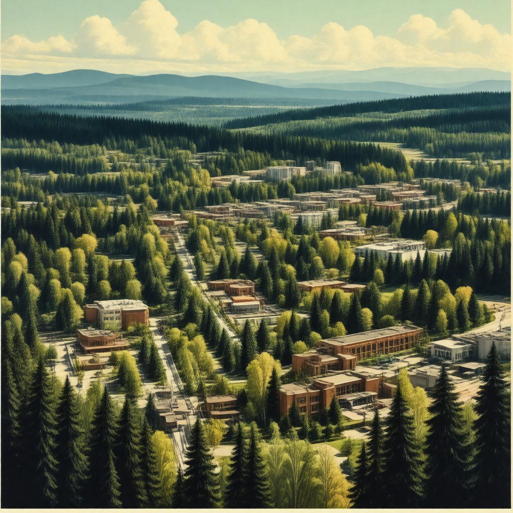 AI-created image of Eugene, Oregon
