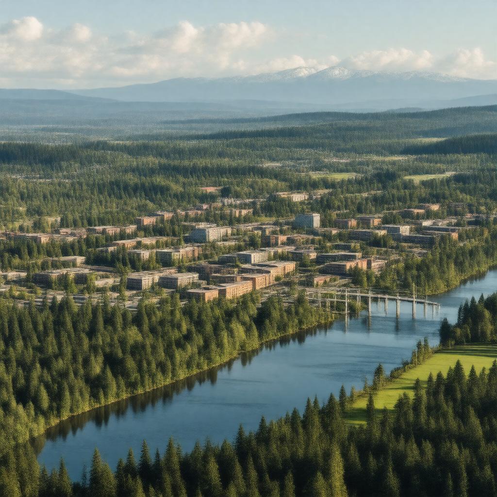 AI-created image of Eugene, Oregon, United States