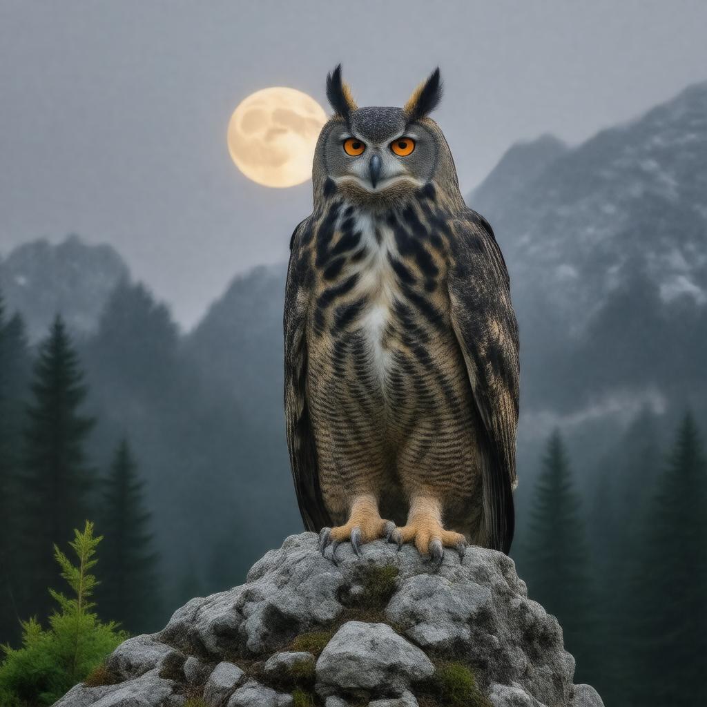 AI-created image of Eurasian Eagle-Owl