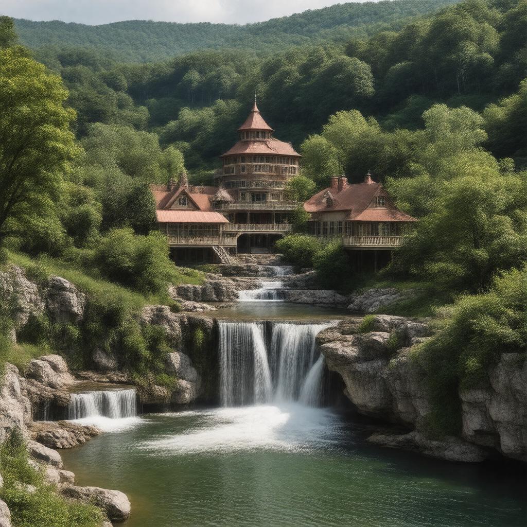 AI-created image of Eureka Springs, Arkansas