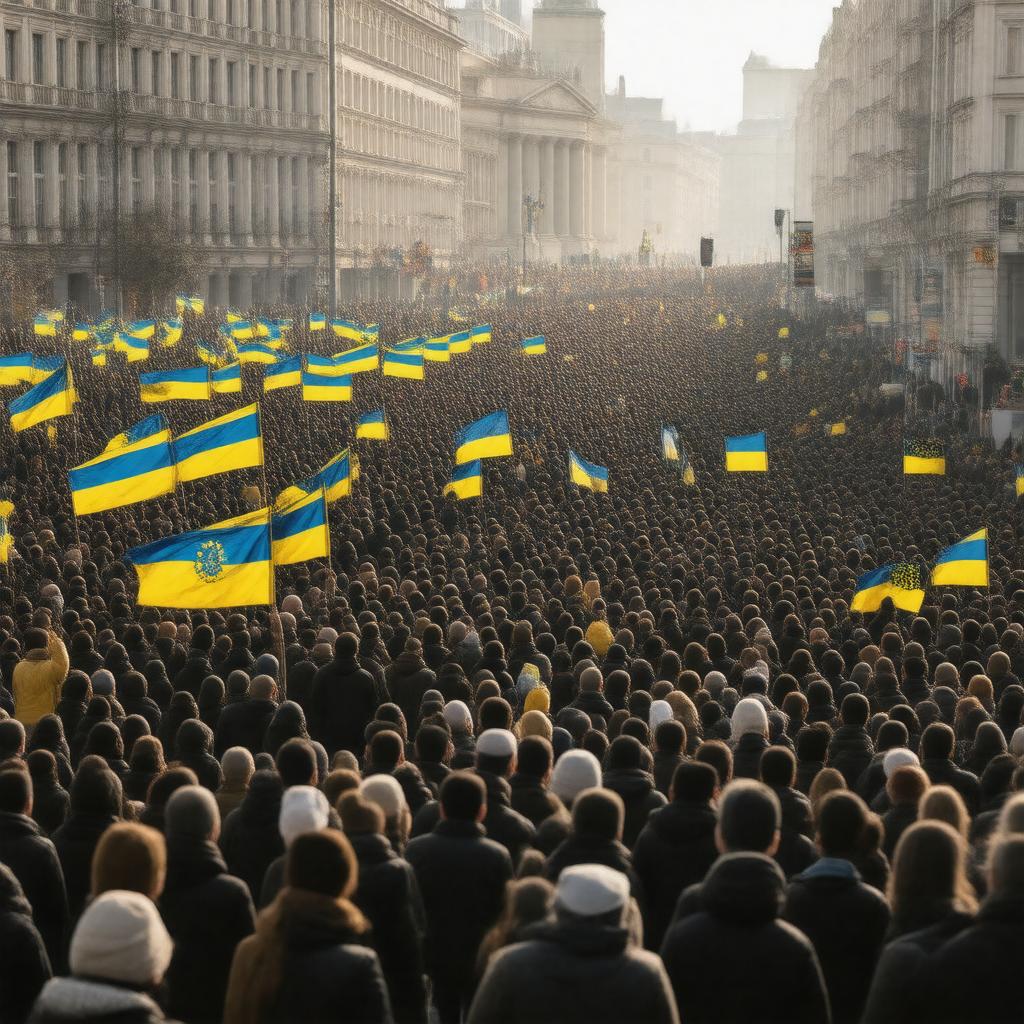 AI-created image of Euromaidan