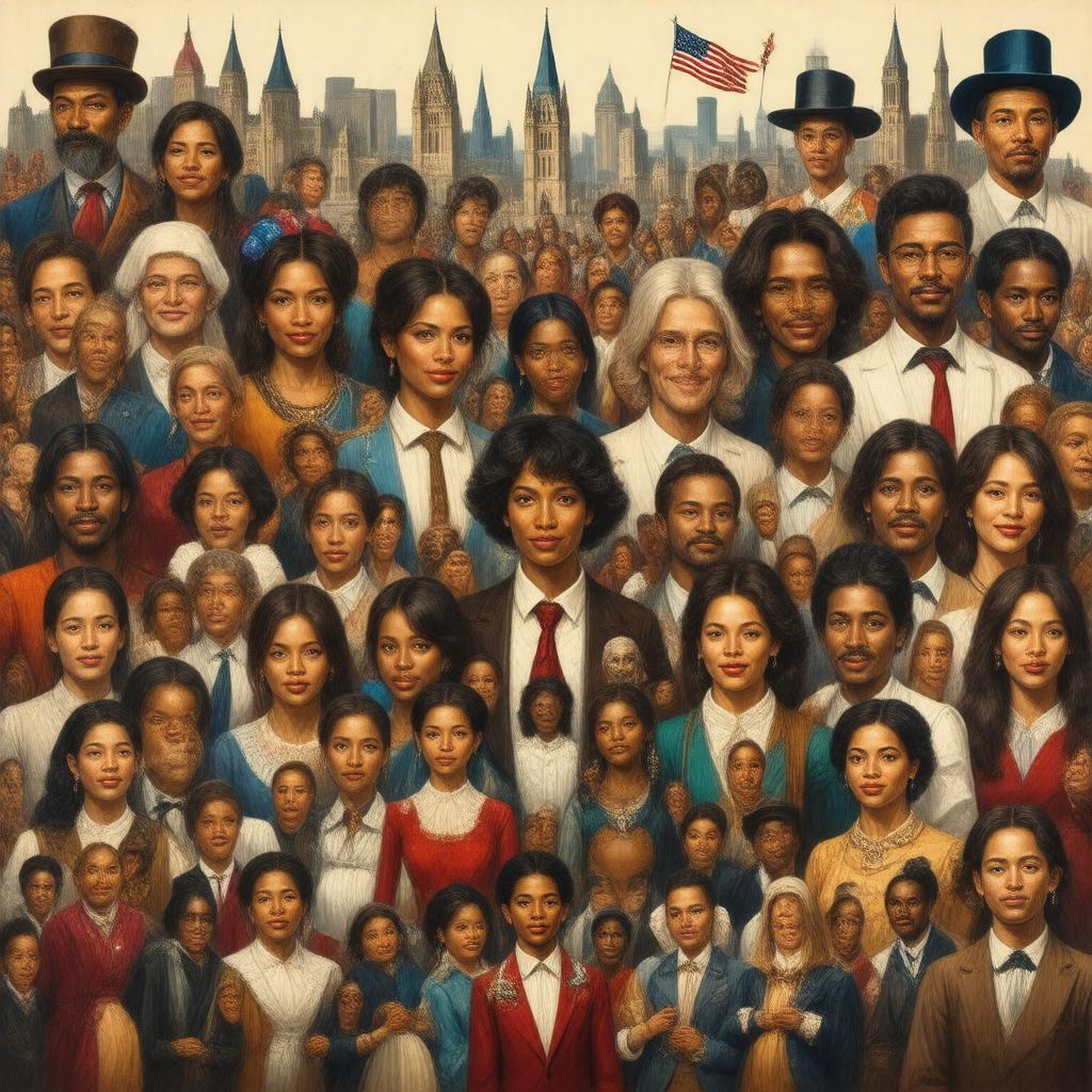 AI-created image of European Americans