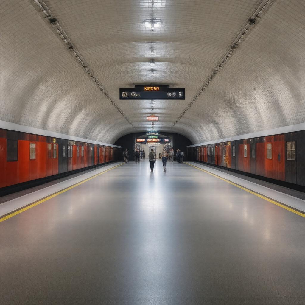 AI-created image of Euston Square tube station