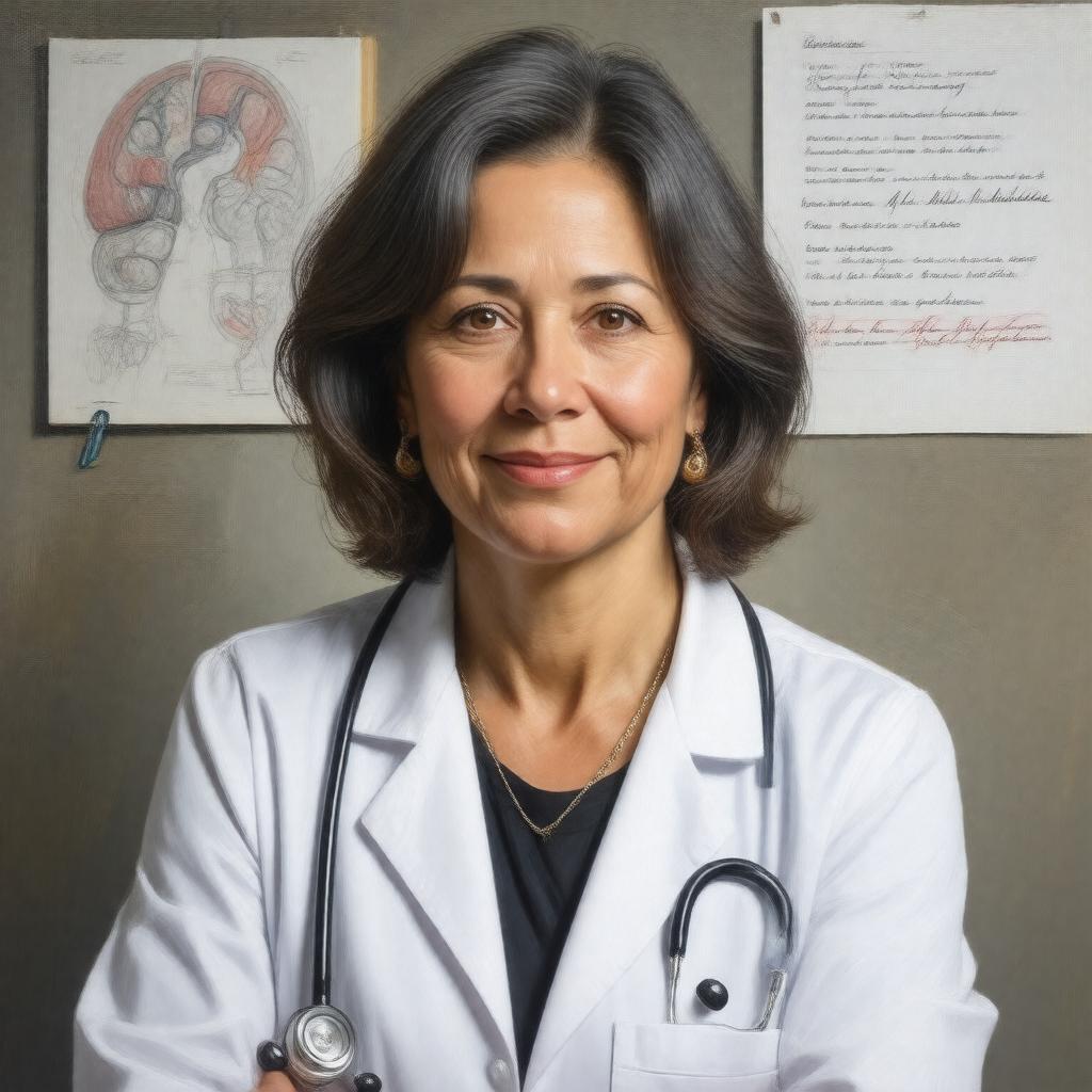 Click to view larger image AI-created image of Eva Feldman