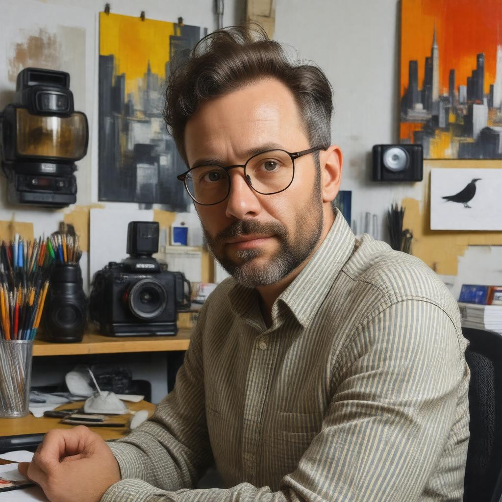 AI-created image of Evan Boehm