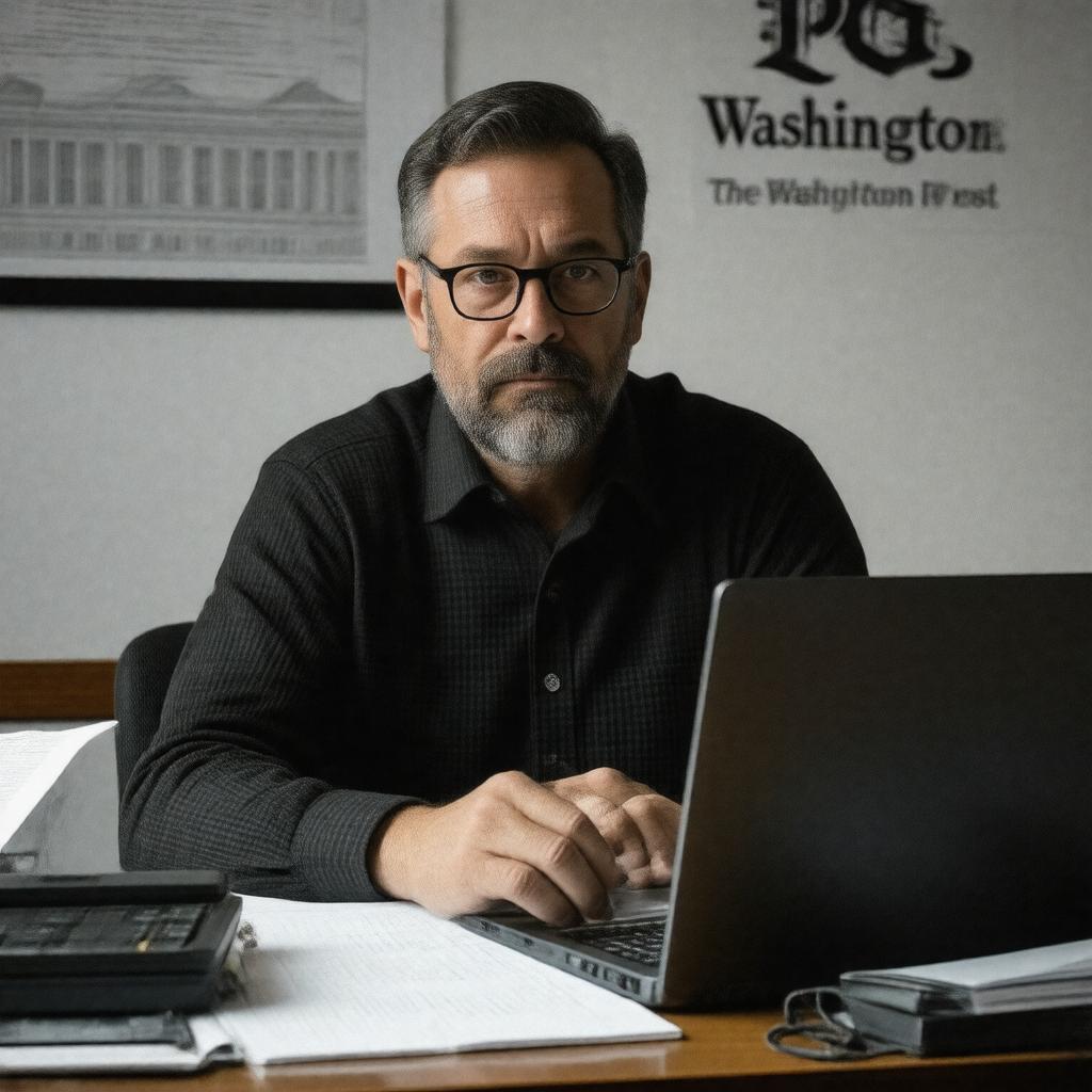 AI-created image of Evan Halper