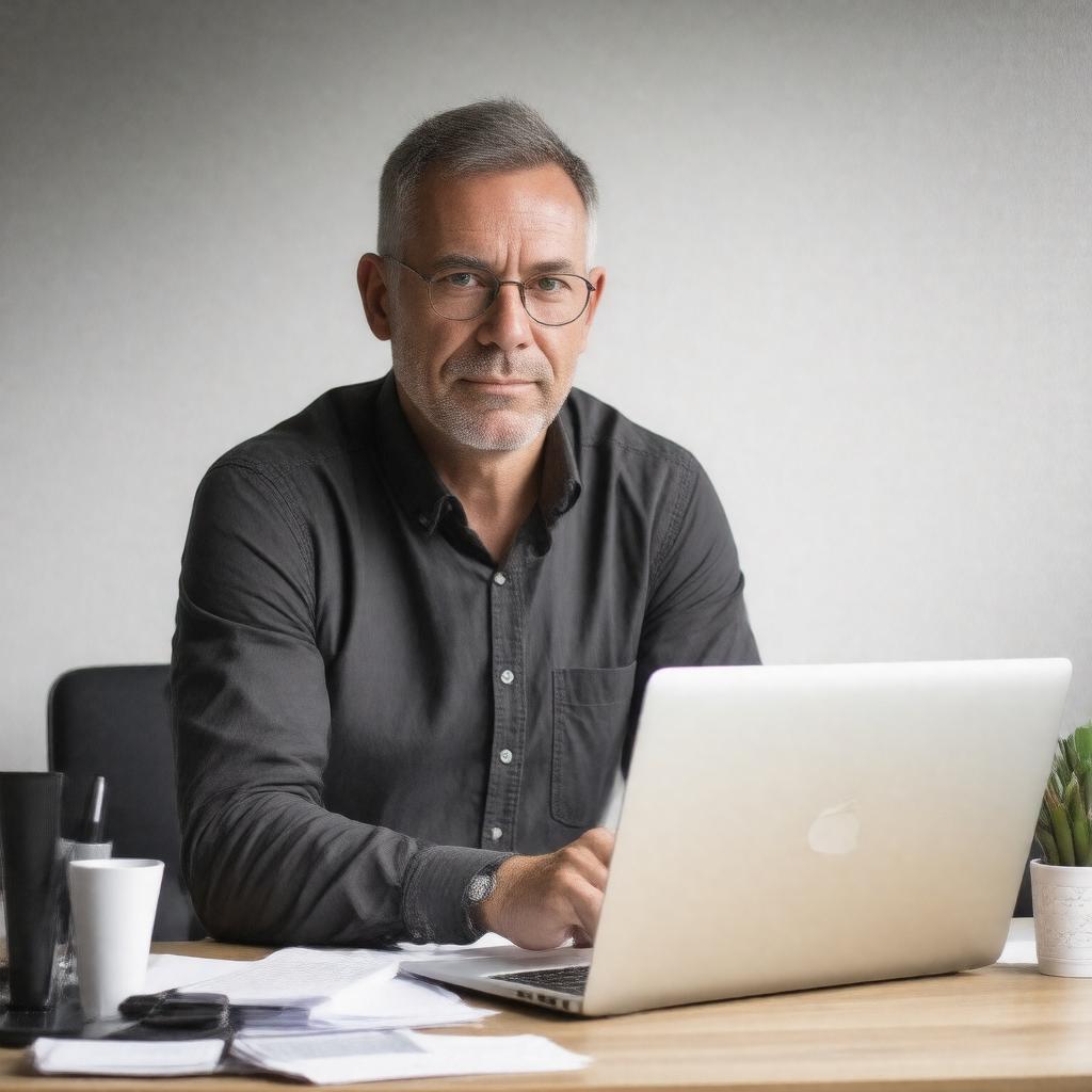 Click to view larger image AI-created image of Evan Ratliff