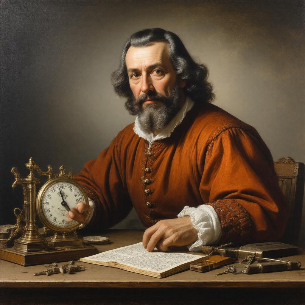 AI-created image of Evangelista Torricelli