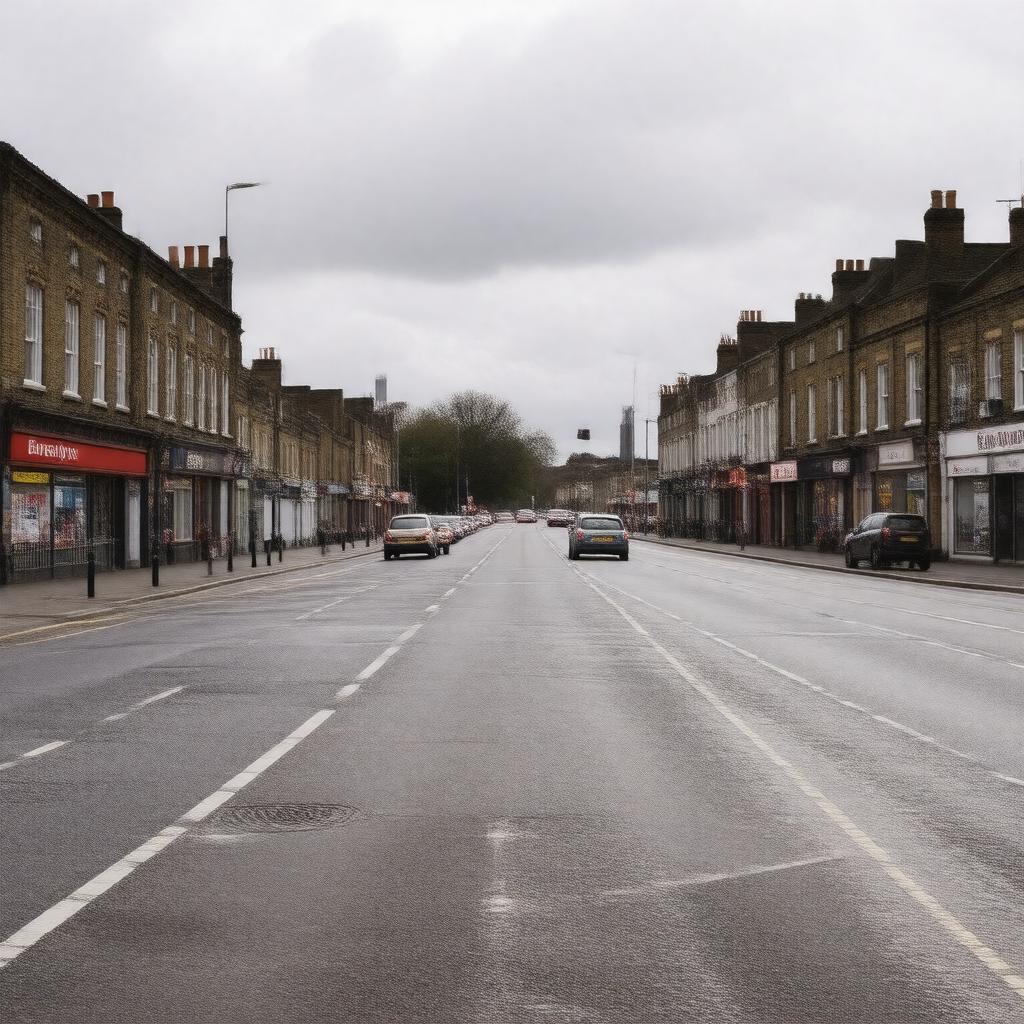 AI-created image of Evelyn Street