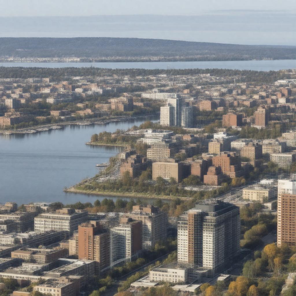 AI-created image of Everett, Massachusetts, USA