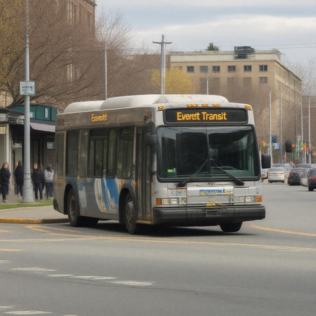 Click to view larger image AI-created image of Everett Transit