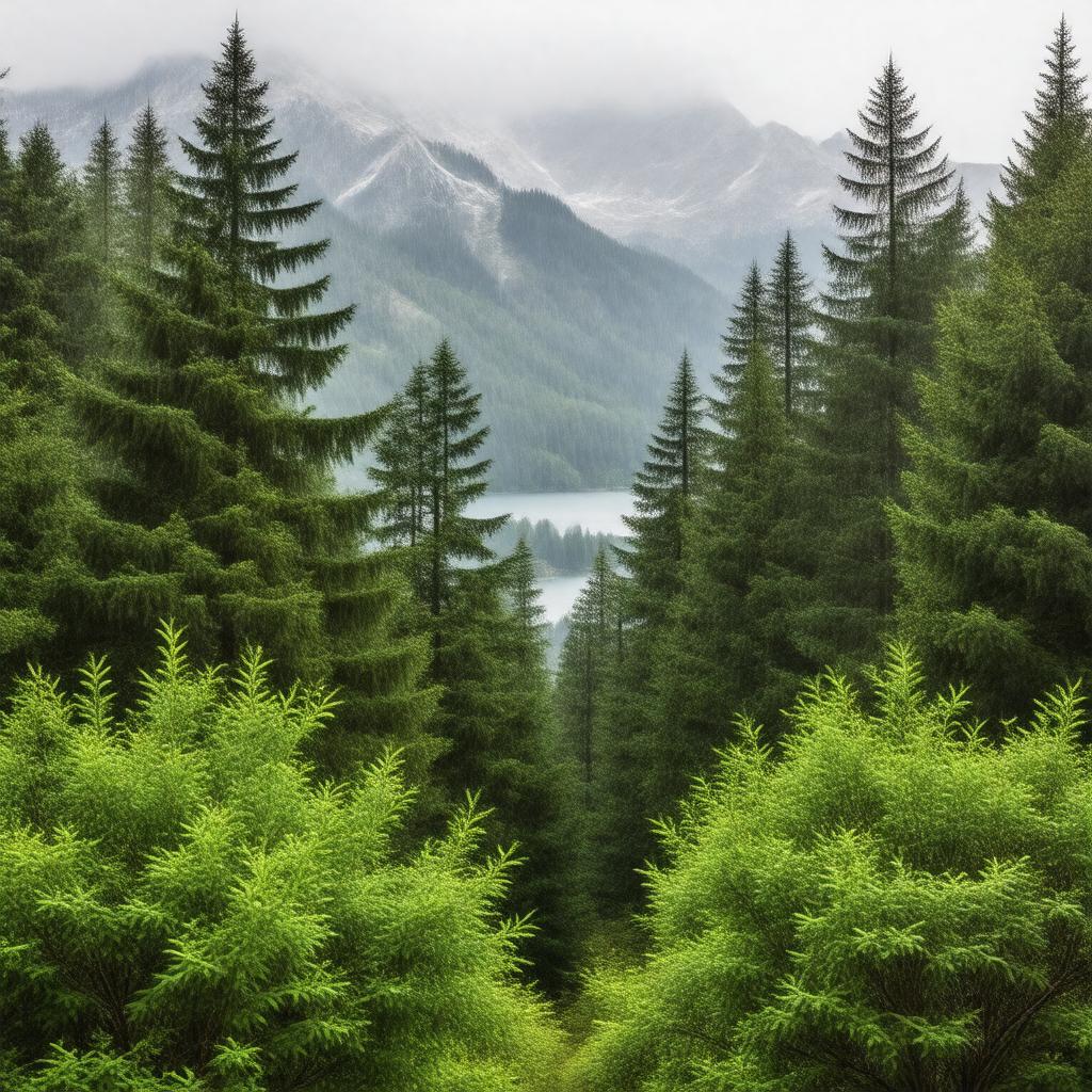 Click to view larger image AI-created image of Evergreen