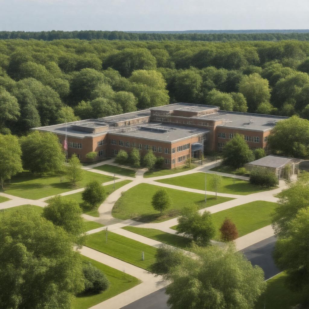 AI-created image of Evergreen Middle School