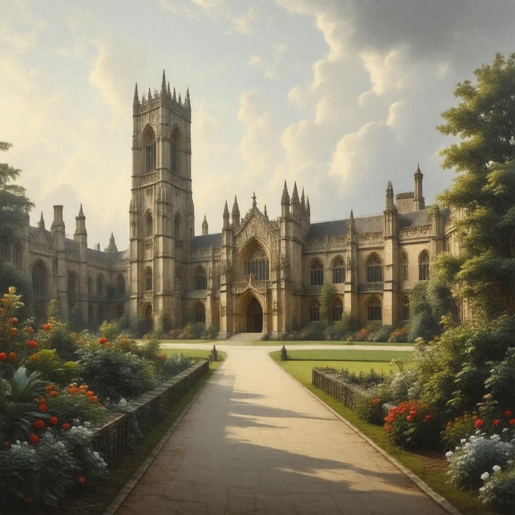 AI-created image of Exeter College, Oxford