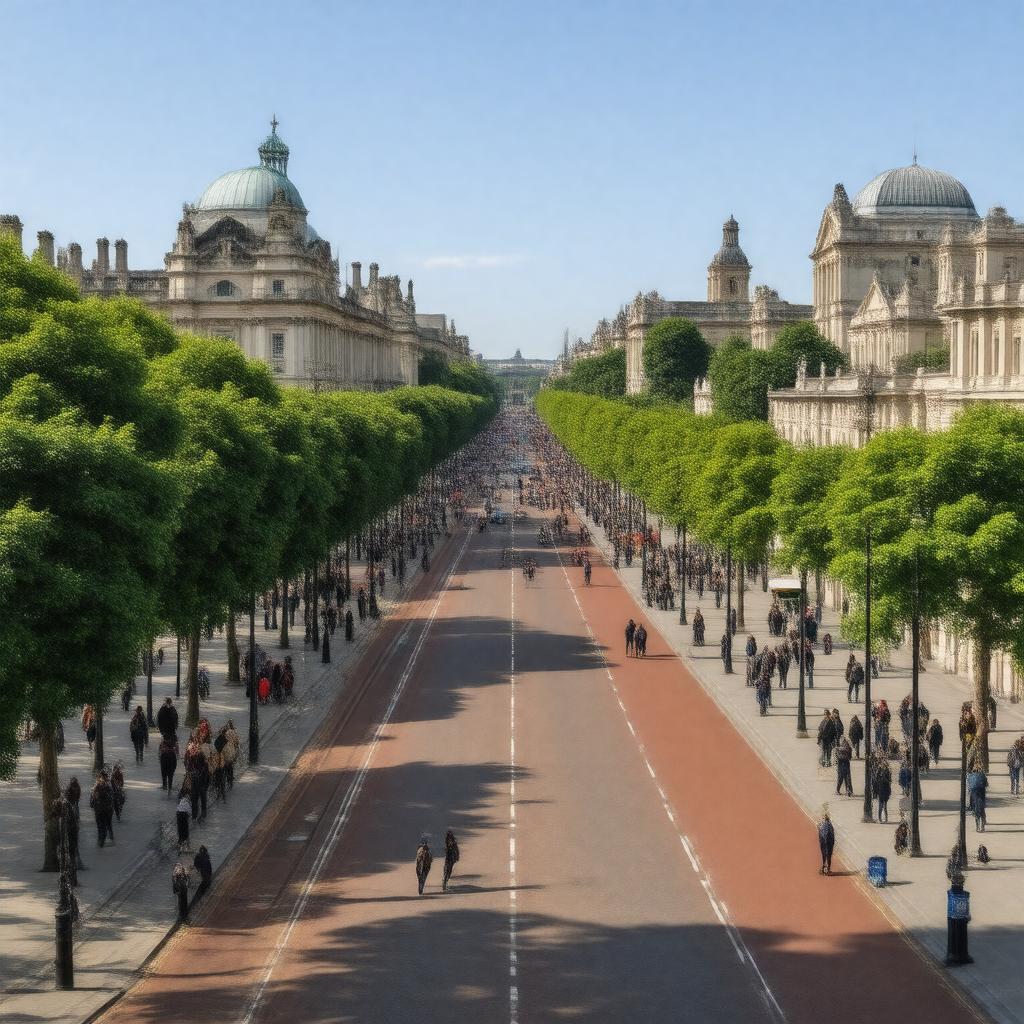 Click to view larger image AI-created image of Exhibition Road