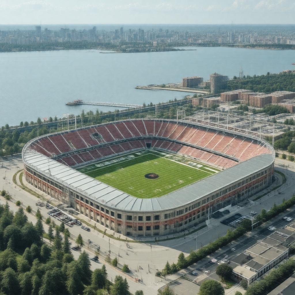 AI-created image of Exhibition Stadium
