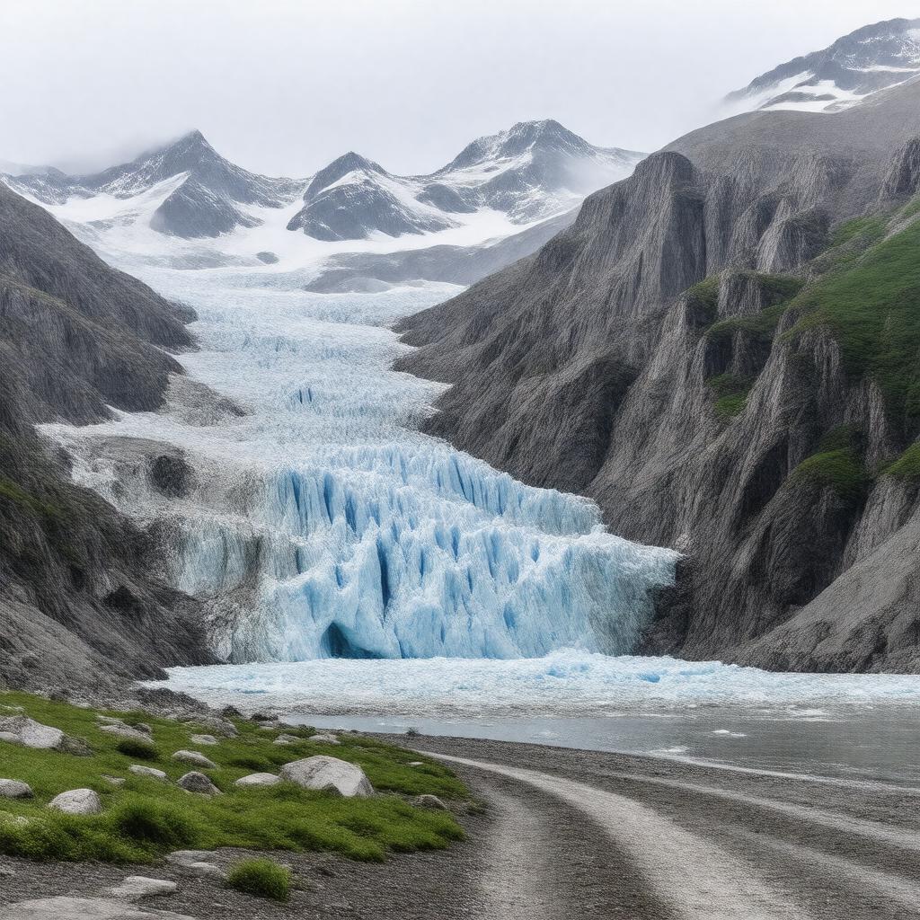 AI-created image of Exit Glacier