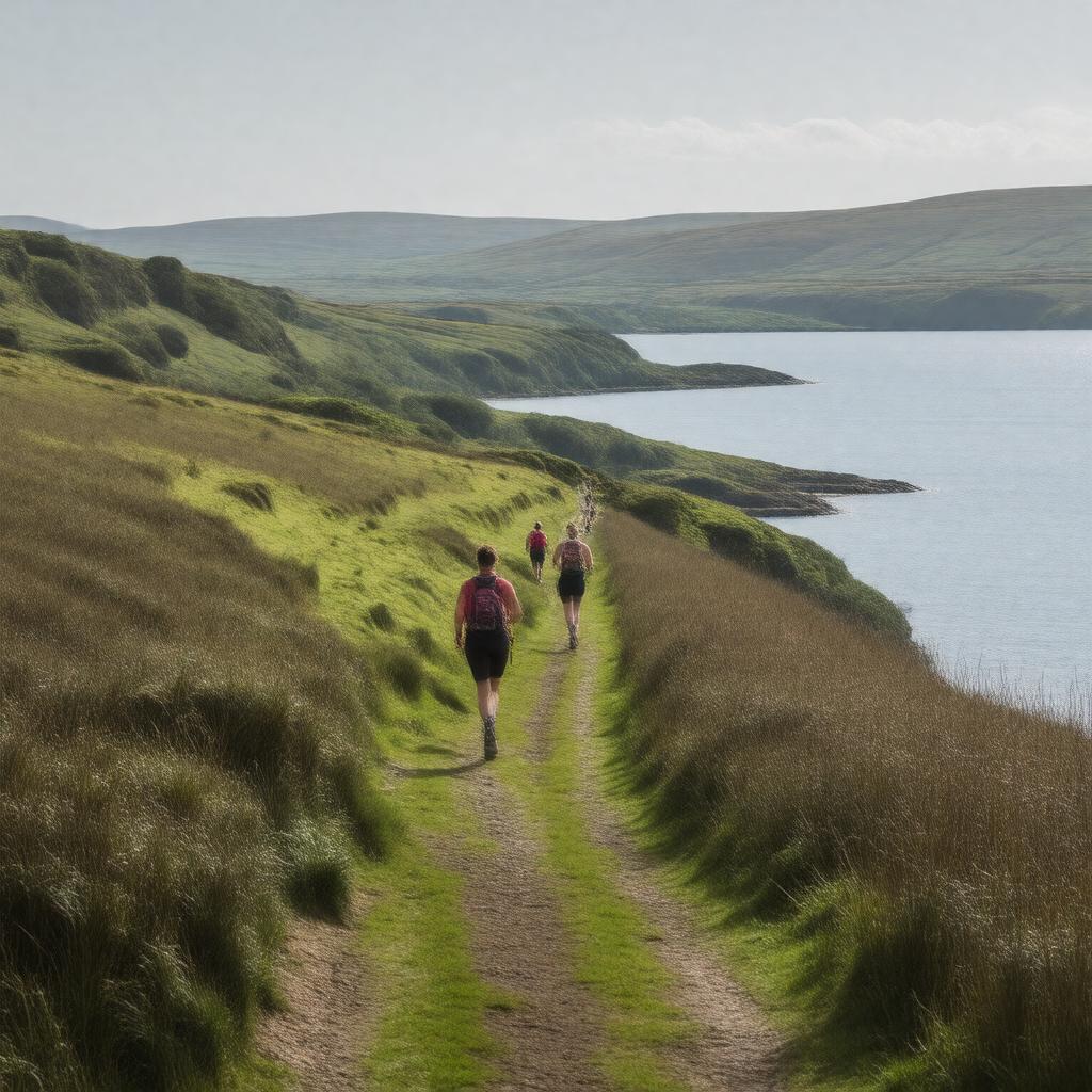 Click to view larger image AI-created image of Exmoor Marathon