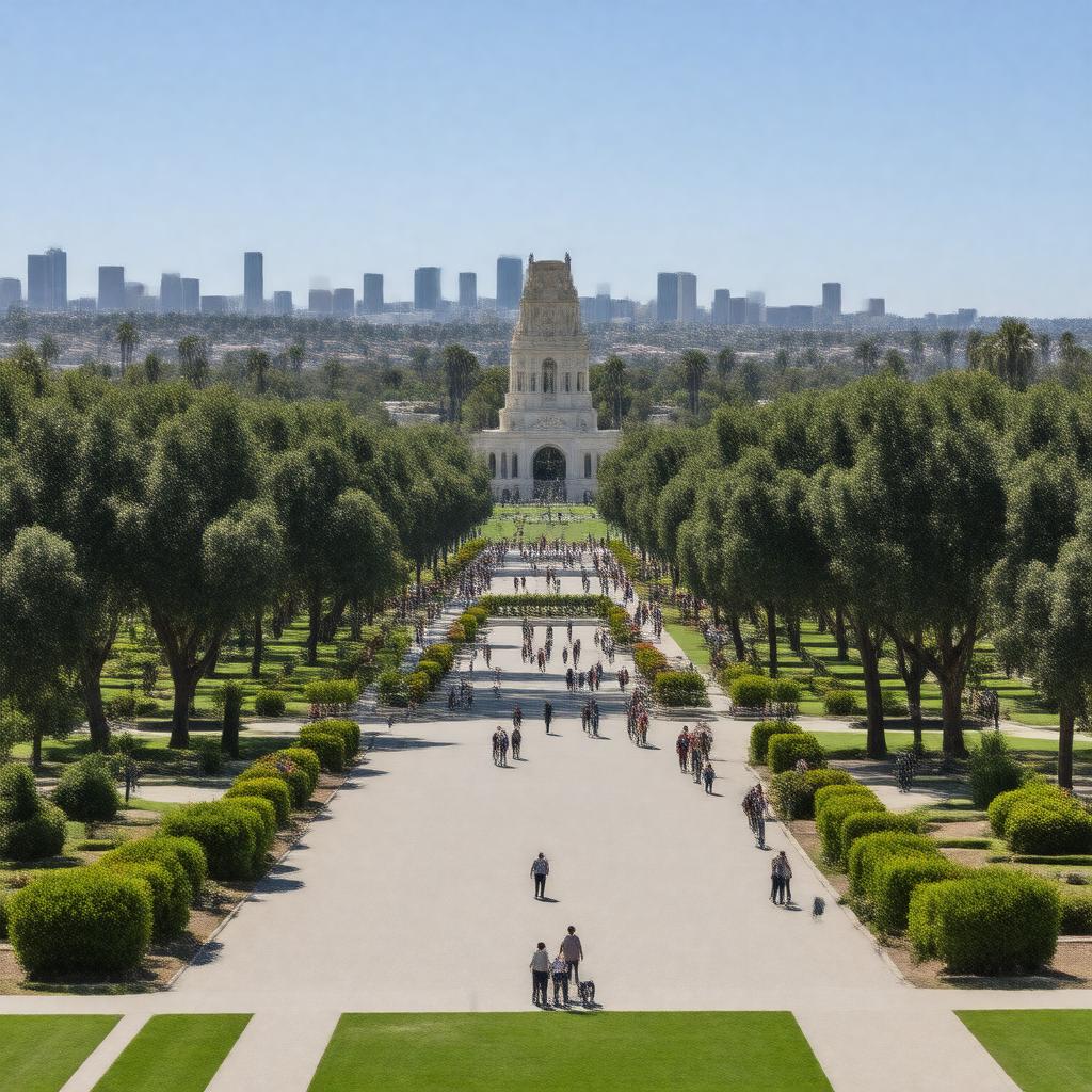 AI-created image of Exposition Park