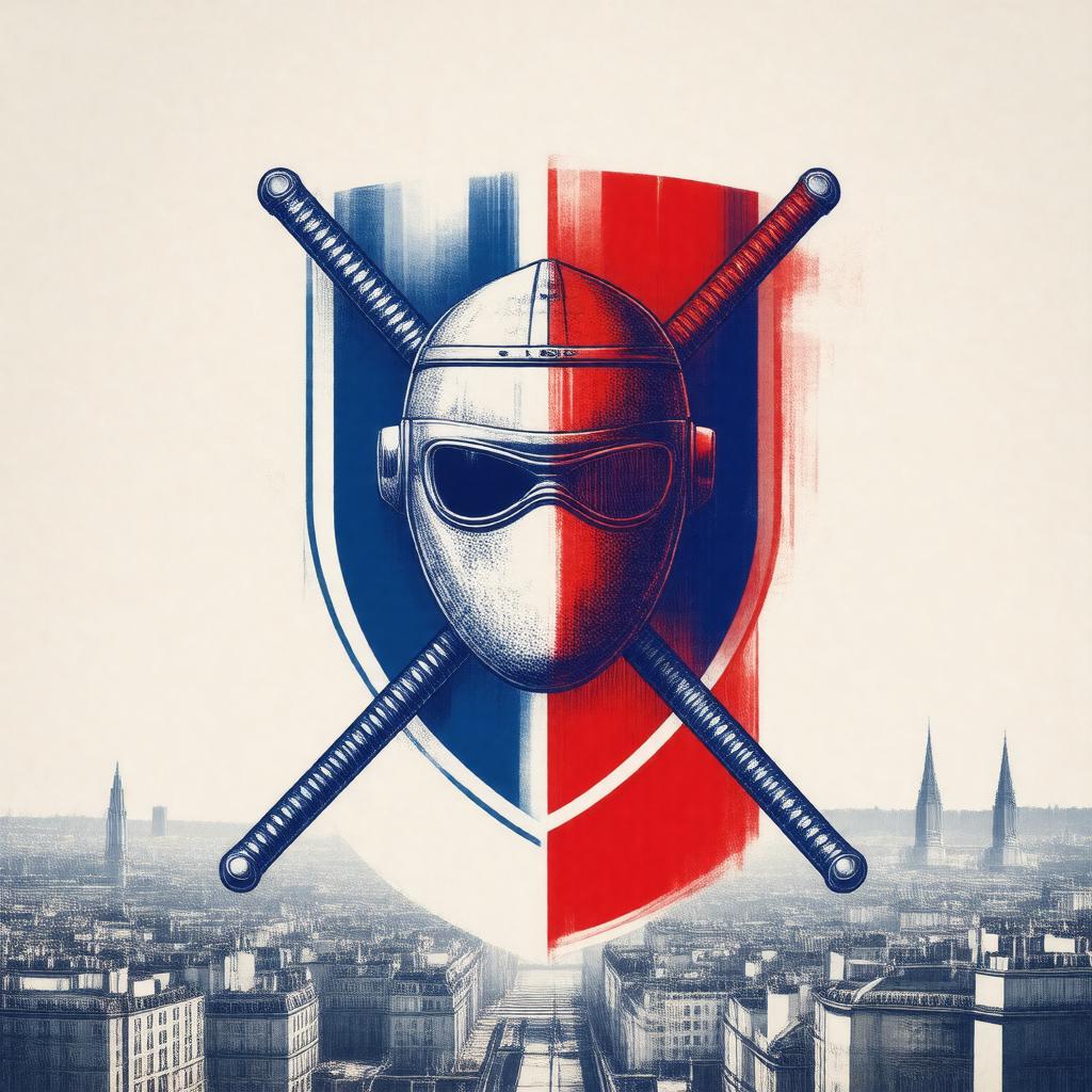 Click to view larger image AI-created image of Fédération Française d'Escrime
