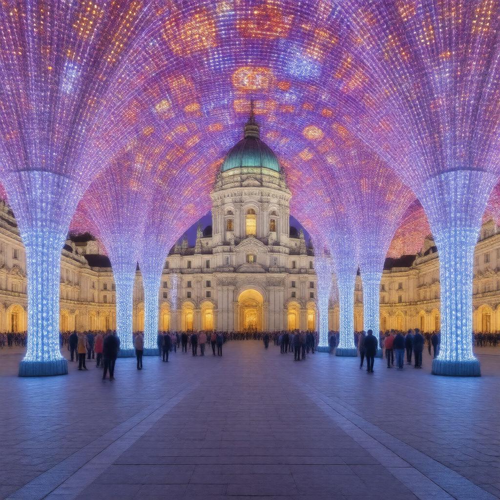 AI-created image of Fête des Lumières