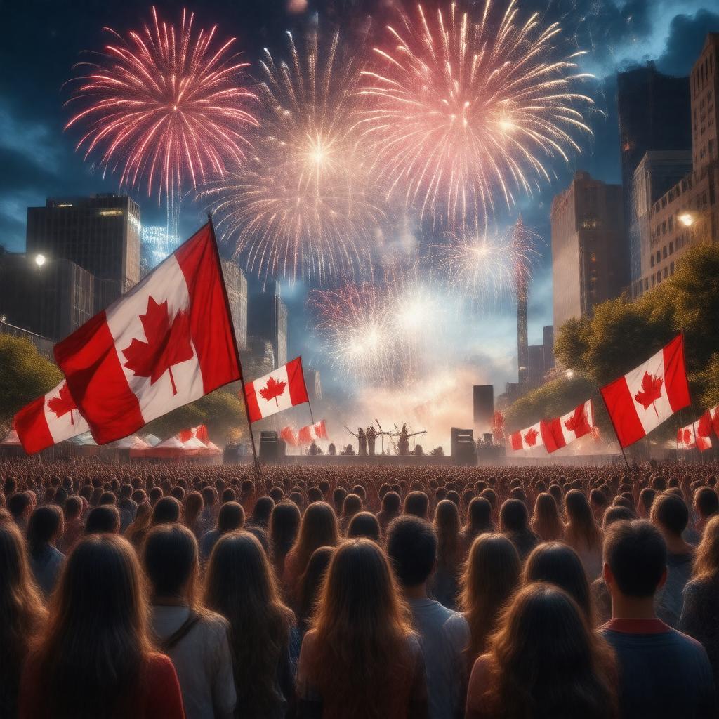 AI-created image of Fête du Canada