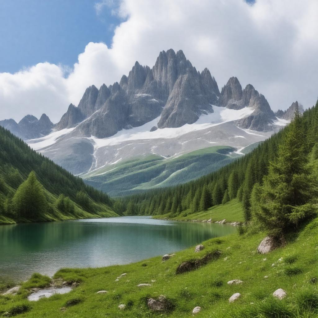Click to view larger image AI-created image of Făgăraș Mountains