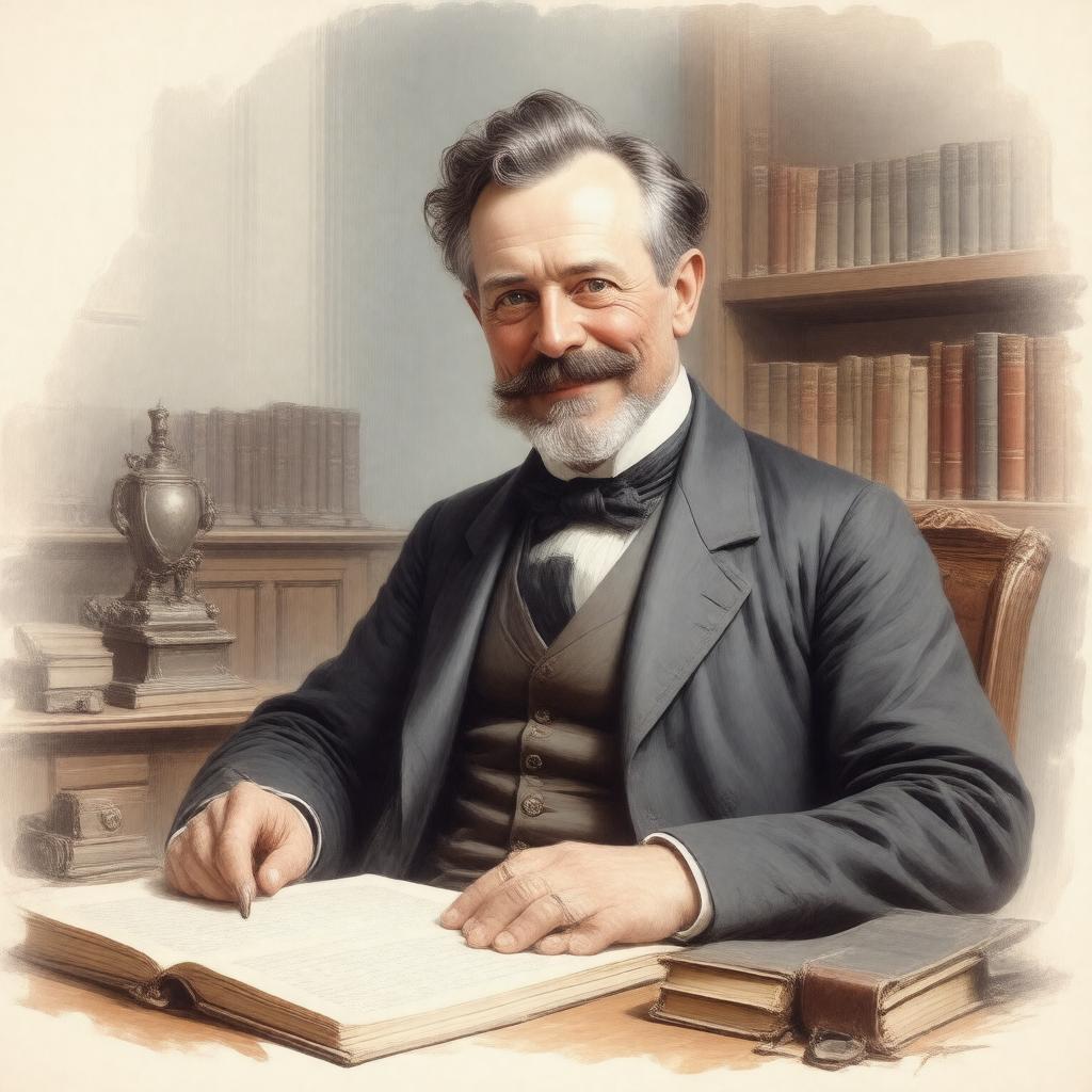 AI-created image of F. C. Burnand