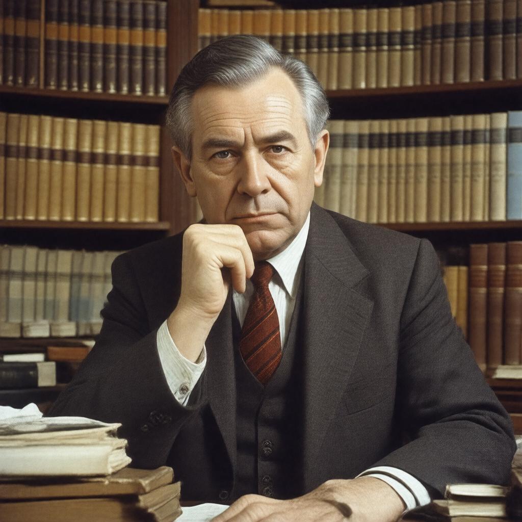 AI-created image of F. R. Leavis