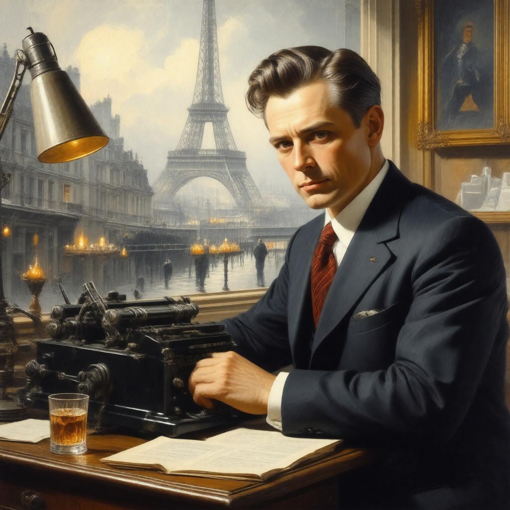 AI-created image of F. Scott Fitzgerald