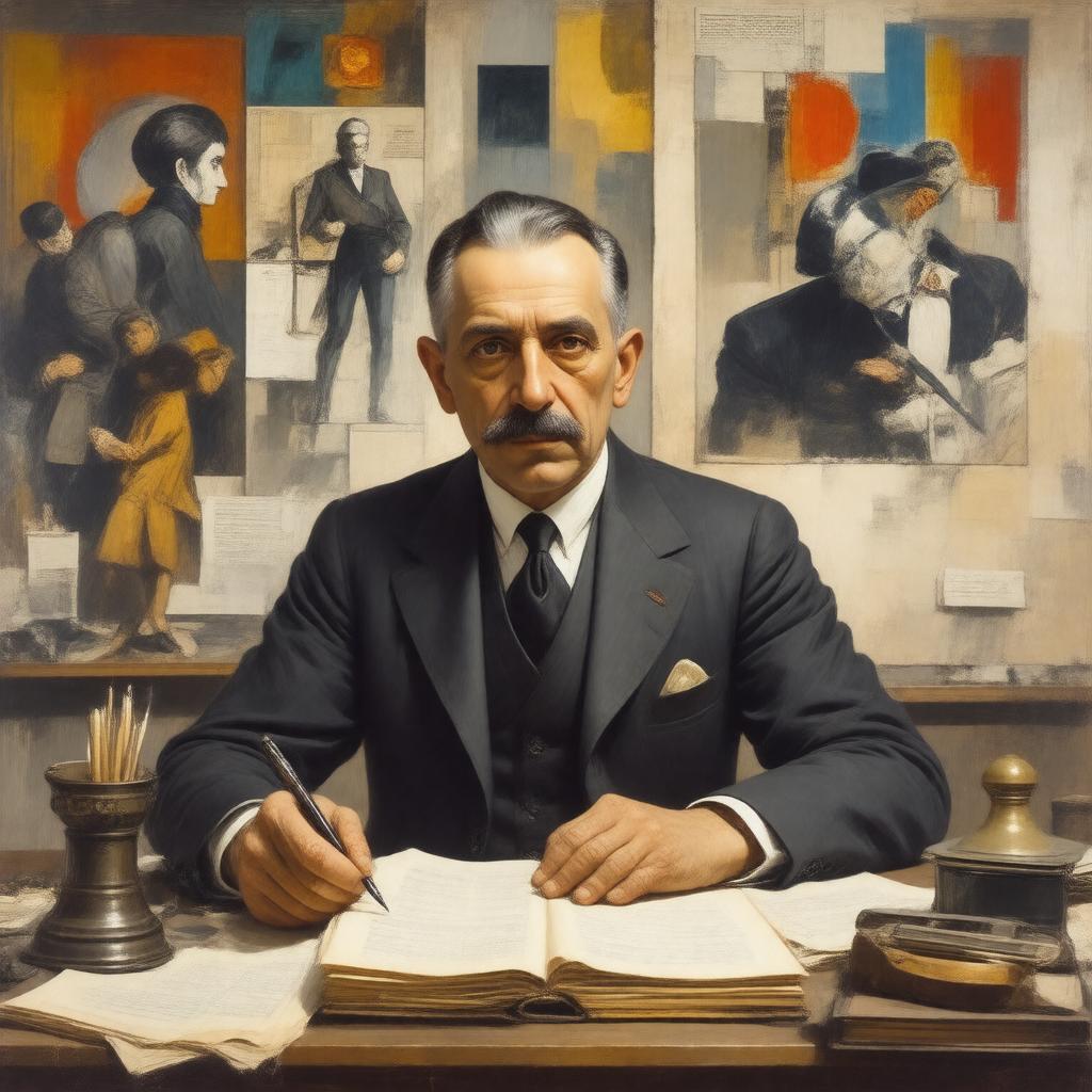 AI-created image of F. T. Marinetti