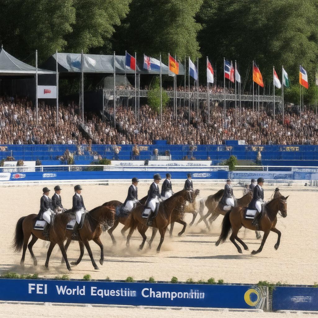 AI-created image of FEI World Equestrian Games