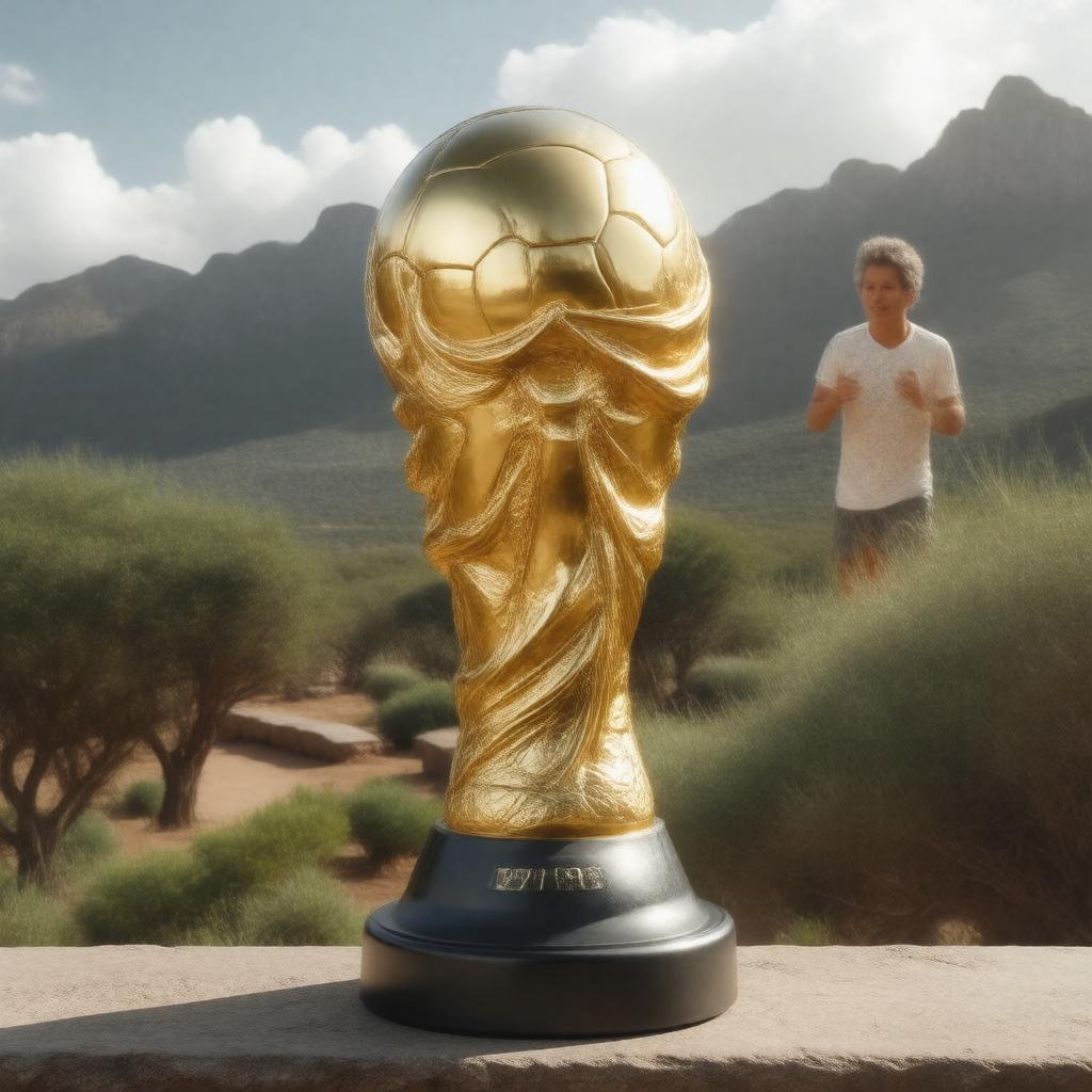 Click to view larger image AI-created image of FIFA World Cup Golden Boot 1986