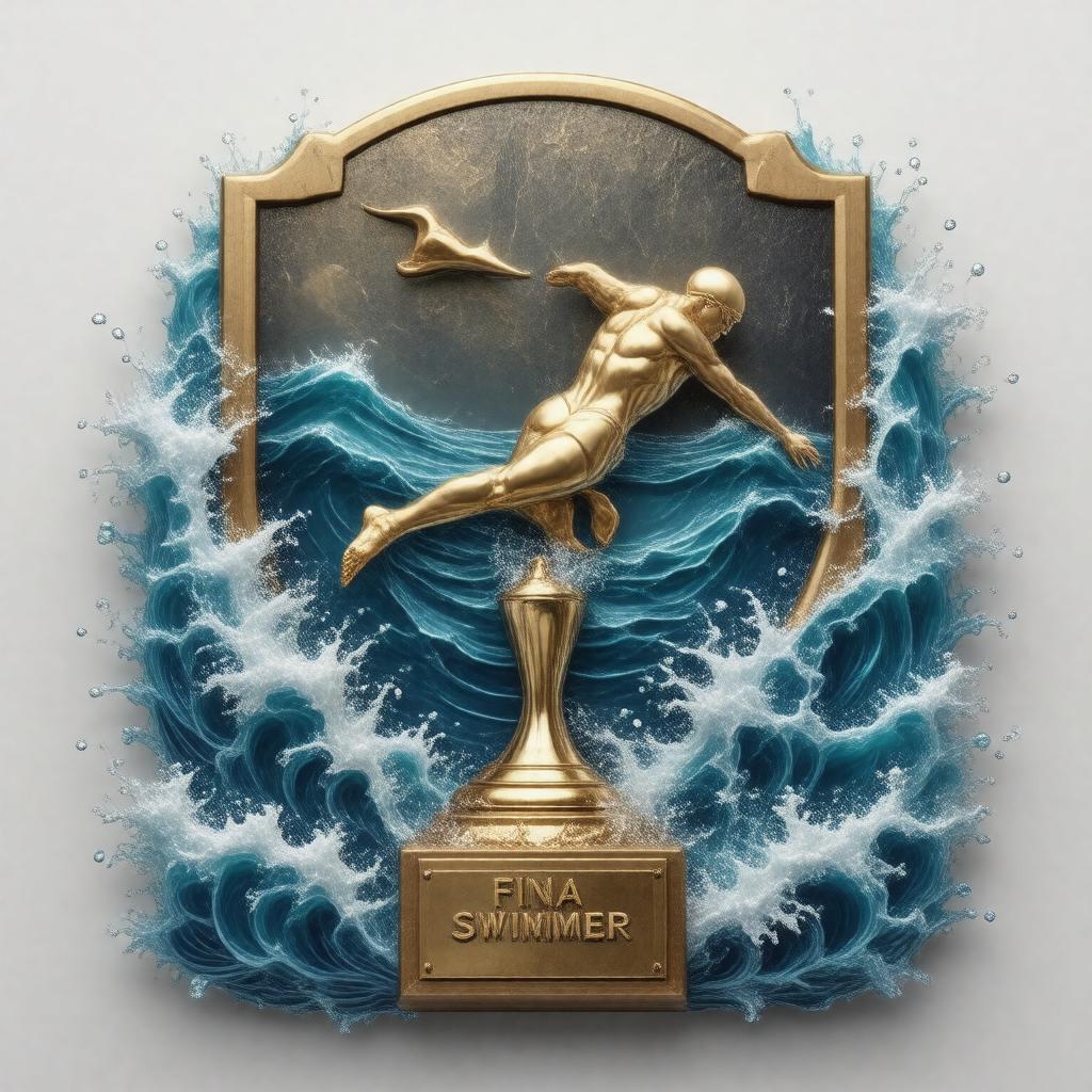 Click to view larger image AI-created image of FINA Swimmer of the Year