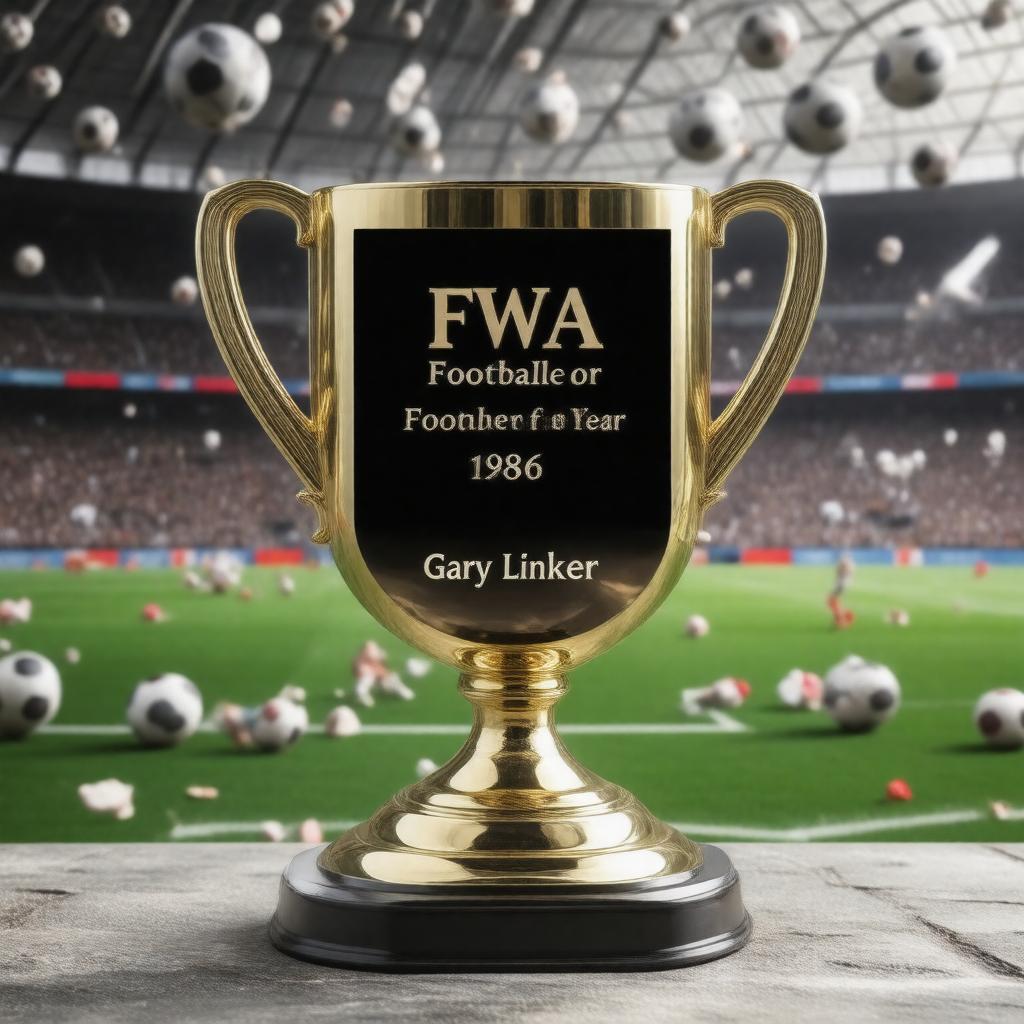 AI-created image of FWA Footballer of the Year 1986