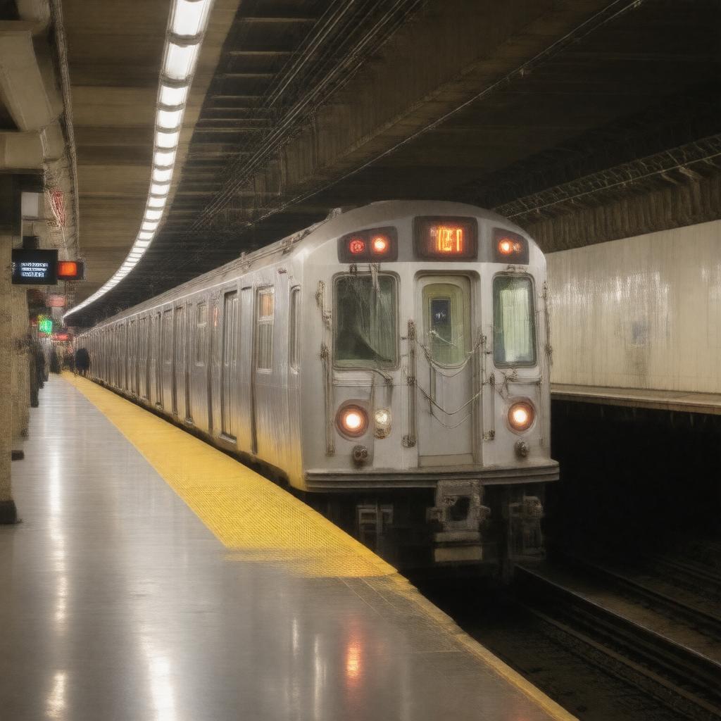 AI-created image of F train