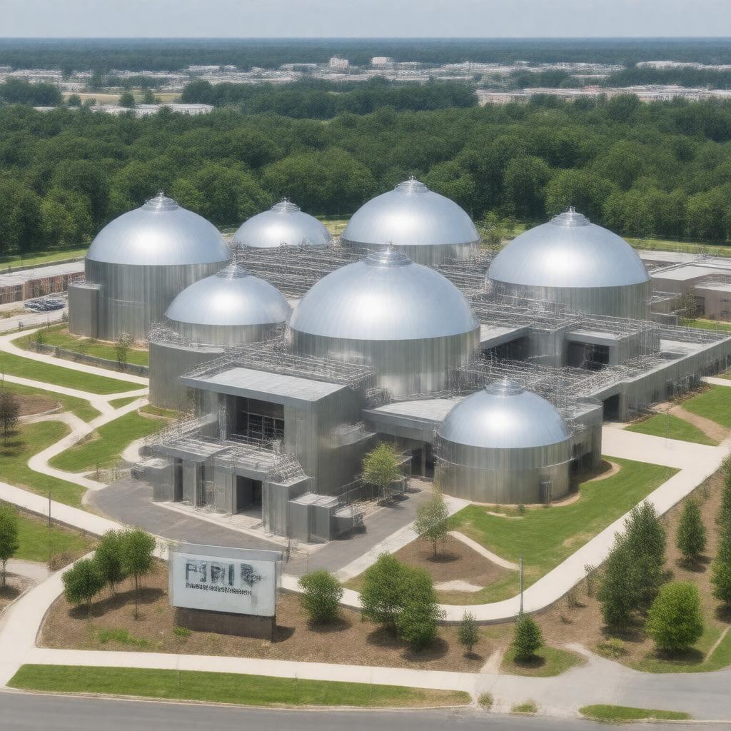 AI-created image of Facility for Rare Isotope Beams