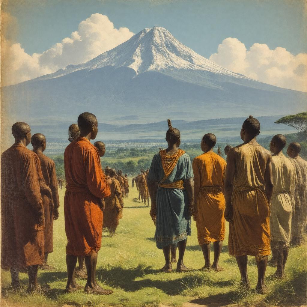 Click to view larger image AI-created image of Facing Mount Kenya