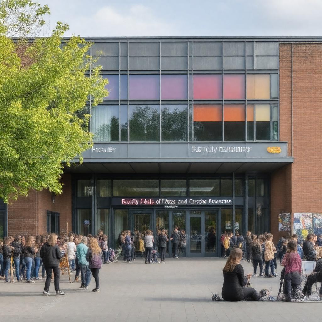 Click to view larger image AI-created image of Faculty of Arts and Creative Industries